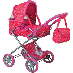 Коляска для кукол Buggy Boom Infinia, розовая