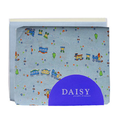 Пеленка Daisy трикотажная 95*120 голубая 3 шт