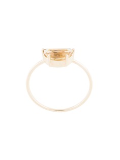 Natalie Marie кольцо Half Moon из желтого золота с кварцем