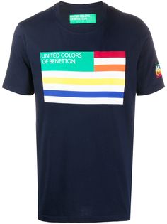 Benetton футболка с принтом