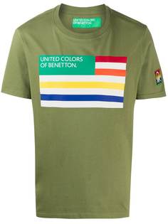 Benetton футболка с круглым вырезом и принтом