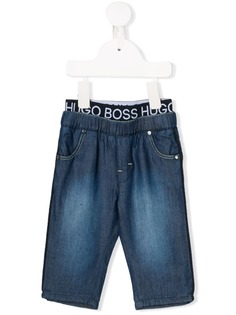 Boss Kids брюки с логотипом на поясе
