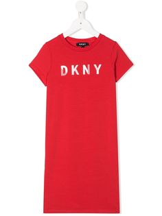 Dkny Kids платье-футболка с логотипом