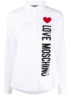 Love Moschino рубашка с логотипом