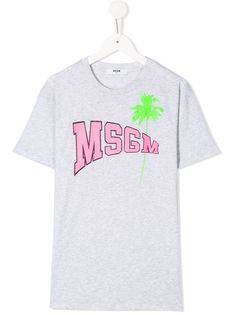 Msgm Kids платье-футболка с логотипом