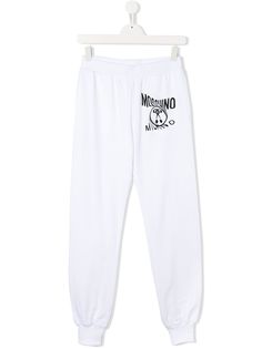 Moschino Kids спортивные брюки с логотипом