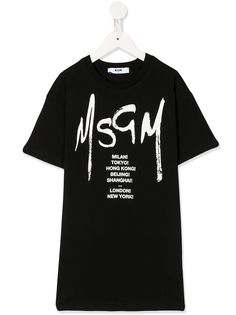 Msgm Kids платье-футболка с логотипом