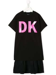 Dkny Kids платье-футболка с логотипом