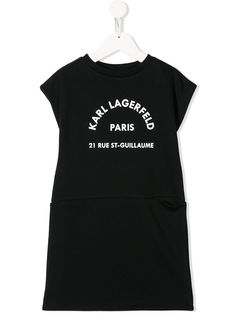 Karl Lagerfeld Kids платье без рукавов с логотипом