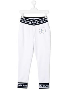 Balmain Kids спортивные брюки с логотипом