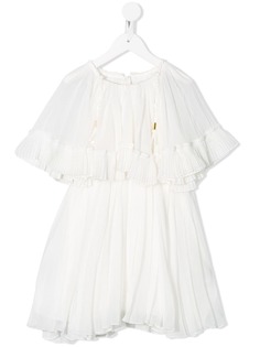 Chloé Kids платье миди с плиссировкой