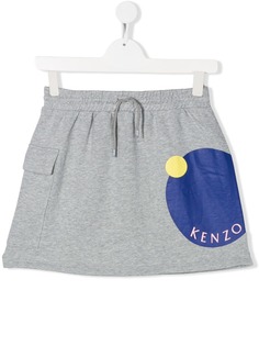 Kenzo Kids юбка с поясом на шнурке