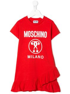 Moschino Kids платье-футболка с логотипом