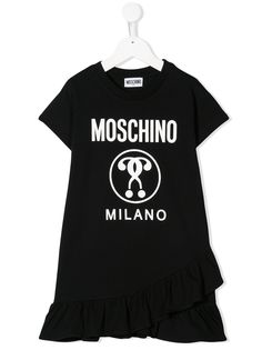 Moschino Kids платье-футболка с логотипом