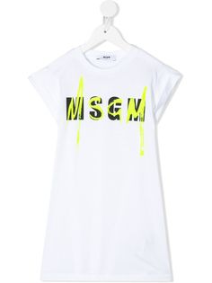 Msgm Kids платье-футболка с логотипом