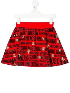 Moschino Kids юбка с логотипом