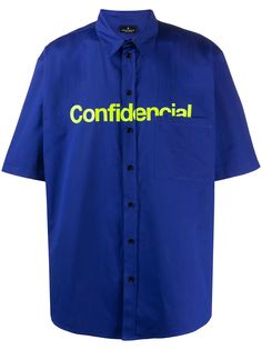 Marcelo Burlon County of Milan рубашка с принтом Confidencial