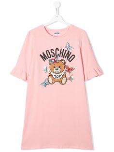 Moschino Kids платье-футболка Teddy Bear