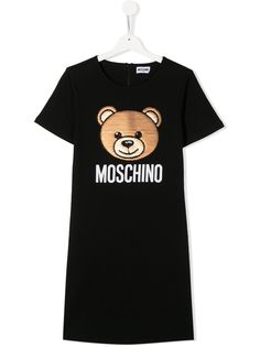 Moschino Kids платье-футболка Teddy Bear