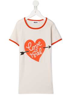 Molo Kids платье-футболка Love is Real