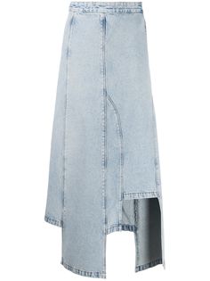 Ssheena джинсовая юбка с эффектом потертости