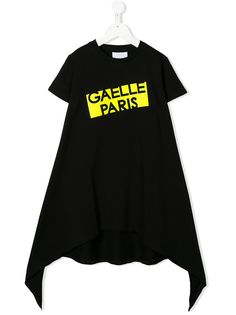 Gaelle Paris Kids платье-футболка с логотипом