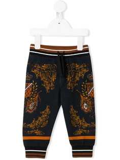 Dolce & Gabbana Kids спортивные брюки Heraldic с принтом