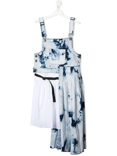 Cinzia Araia Kids платье асимметричного кроя с принтом тай-дай