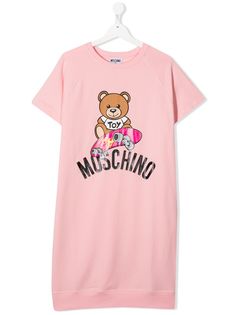 Moschino Kids платье-футболка Teddy Bear