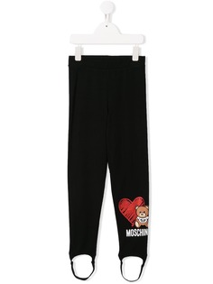 Moschino Kids легинсы Heart Bear