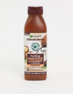 Шампунь с кокосом для непослушных волос Garnier - Ultimate Blends Hair Food, 350 мл-Бесцветный