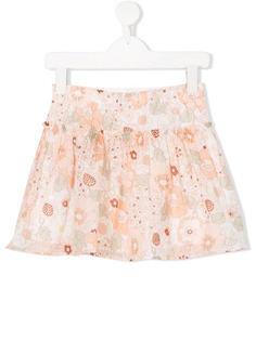 Chloé Kids юбка с цветочным принтом