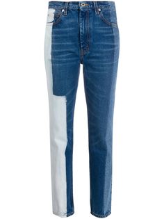 Heron Preston зауженные джинсы с контрастными вставками