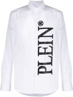 Philipp Plein рубашка с длинными рукавами и логотипом