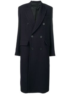 AMI Paris длинное пальто с подкладкой