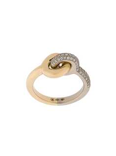 Charlotte Chesnais золотое кольцо Maxi Twin Pave с бриллиантами