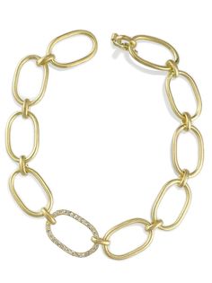 Irene Neuwirth цепочный браслет из желтого золота с бриллиантами