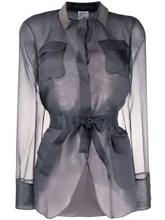 Fabiana Filippi полупрозрачная куртка-рубашка