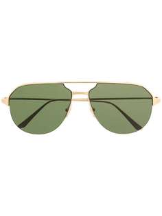 Cartier Eyewear солнцезащитные очки-авиаторы с двойным мостом