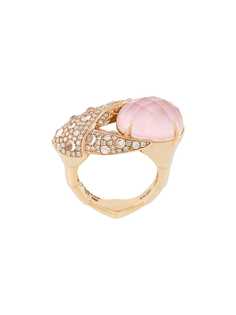 Stephen Webster кольцо Crab Pincer Crystal Haze из розового золота с бриллиантами и опалом