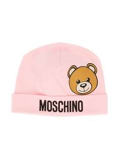 Moschino Kids шапка бини Teddy Bear с логотипом