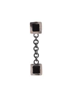 Guidi square charm earring