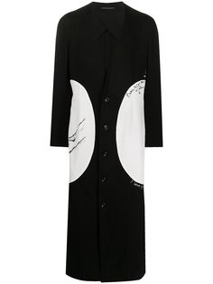 Yohji Yamamoto пальто в стиле колор-блок