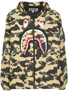 A BATHING APE® куртка Camouflage Shark на молнии Bape