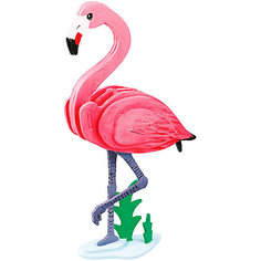 3D пазл-раскраска "Цветной" Фламинго