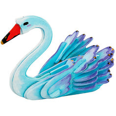 3D пазл-раскраска "Цветной" Лебедь
