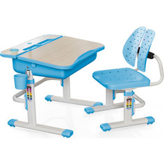 Комплект мебели (столик + стульчик) Mealux EVO-03 BL столешница клен/пластик голубой