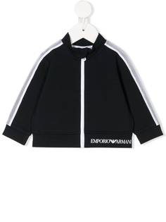 Emporio Armani Kids бомбер с полосками