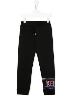 Kenzo Kids зауженные спортивные брюки с логотипом