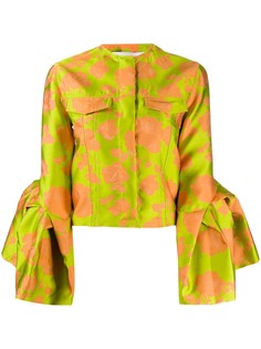 MarquesAlmeida приталенный пиджак с цветочным принтом Marques'almeida